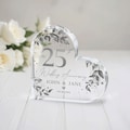 Personalized 25th Anniversary Gift, Silver Wedding Anniversary Gift, 25th Anniversary Plaque, Gift for Husband, Gift for Wife, Couple Gifts product logo