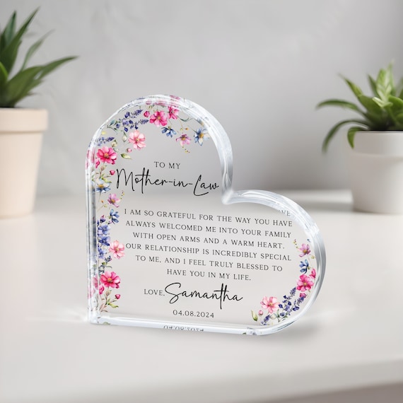 Personalized Mother of the Groom Gift Plaque, Mother of the Groom Gift, Wedding Gift for Mother of the Groom, Wedding Keepsake Acrylic Gift