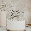Personalized cake topper, Custom names cake topper, Mr and Mrs Cake Toppers for Wedding, Wedding cake topper, Personalized cake topper product logo