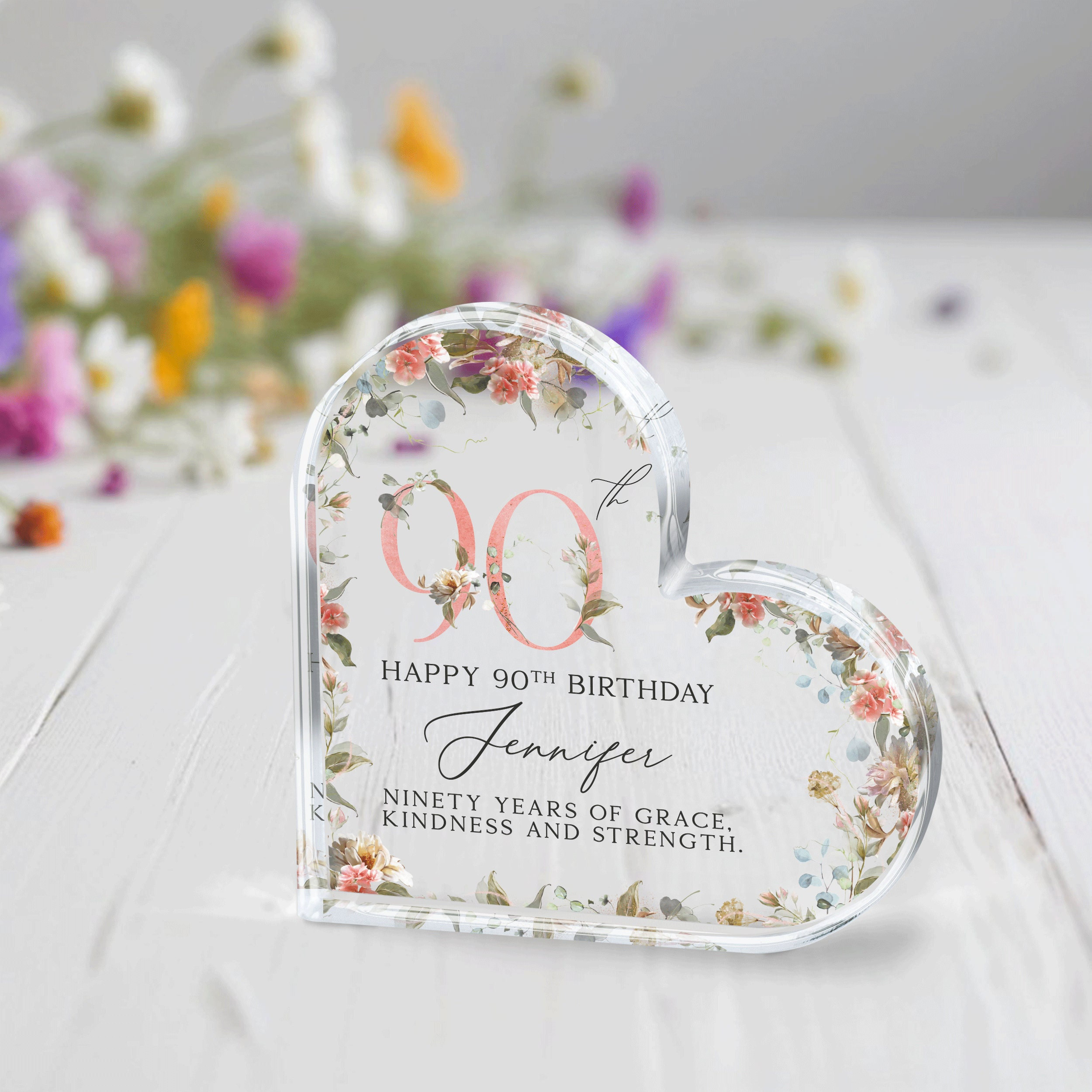 Personalized 80th Birthday Gift Plaque, Happy 80th Birthday Gift for Grandma, 70th Birthday Gift for Nan, 90th Birthday Gifts for Mother
