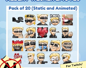 20+ Albert Wesker Static & Animated Emote Pack for Twitch, YouTube, Discord, Facebook, and Kick