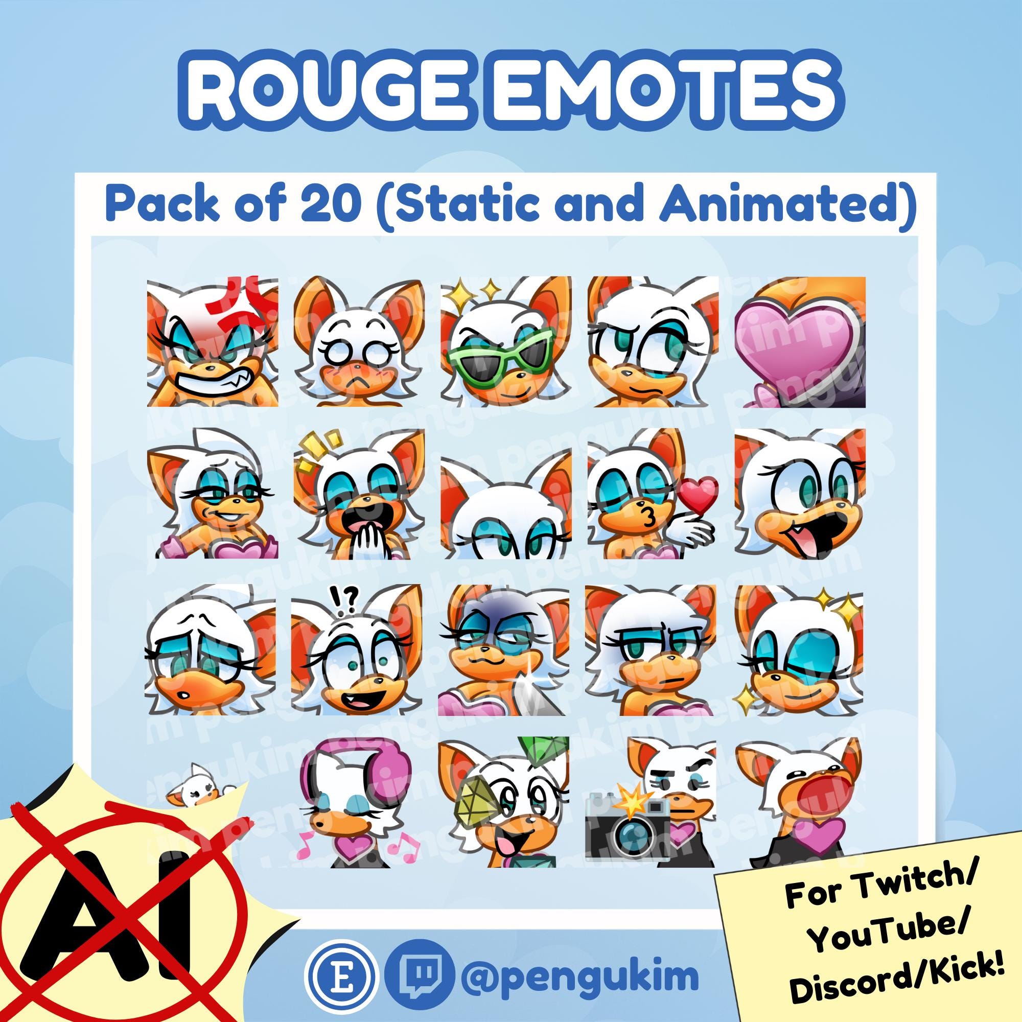 Rouge the bat - Etsy 日本
