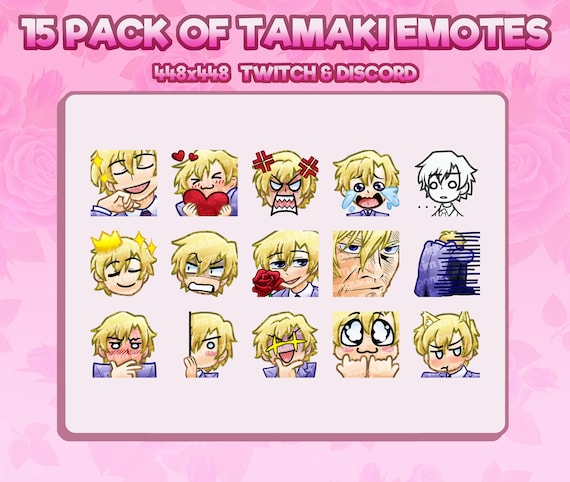 15 OHSHC Hikaru STATIC Emotes for Twitch  Discord 