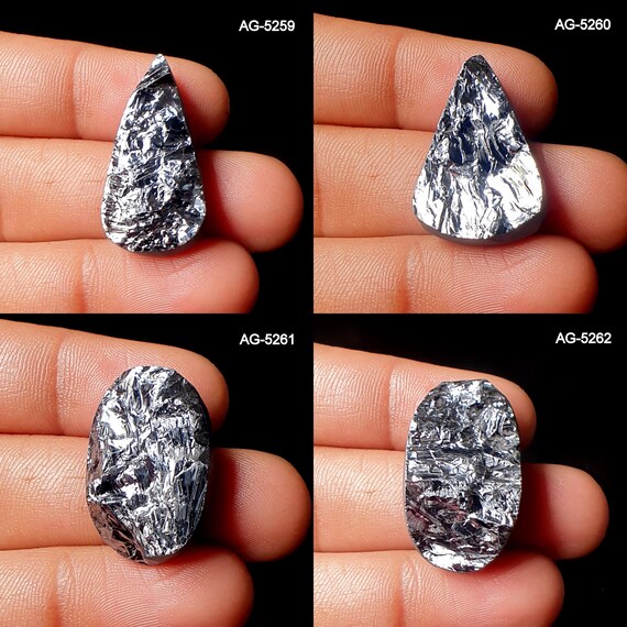 Resin Cab - Teardrop Small, Druzy - Silver Resin Cab - Teardrop Small, Druzy - Silver