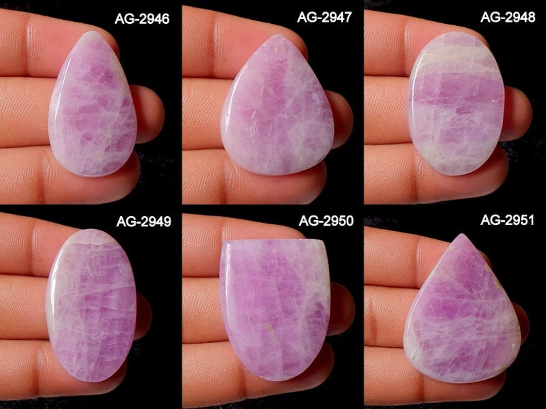 Kunzite Cabochon Natural Kunzite Gemstone High Quality Kunzite Stone