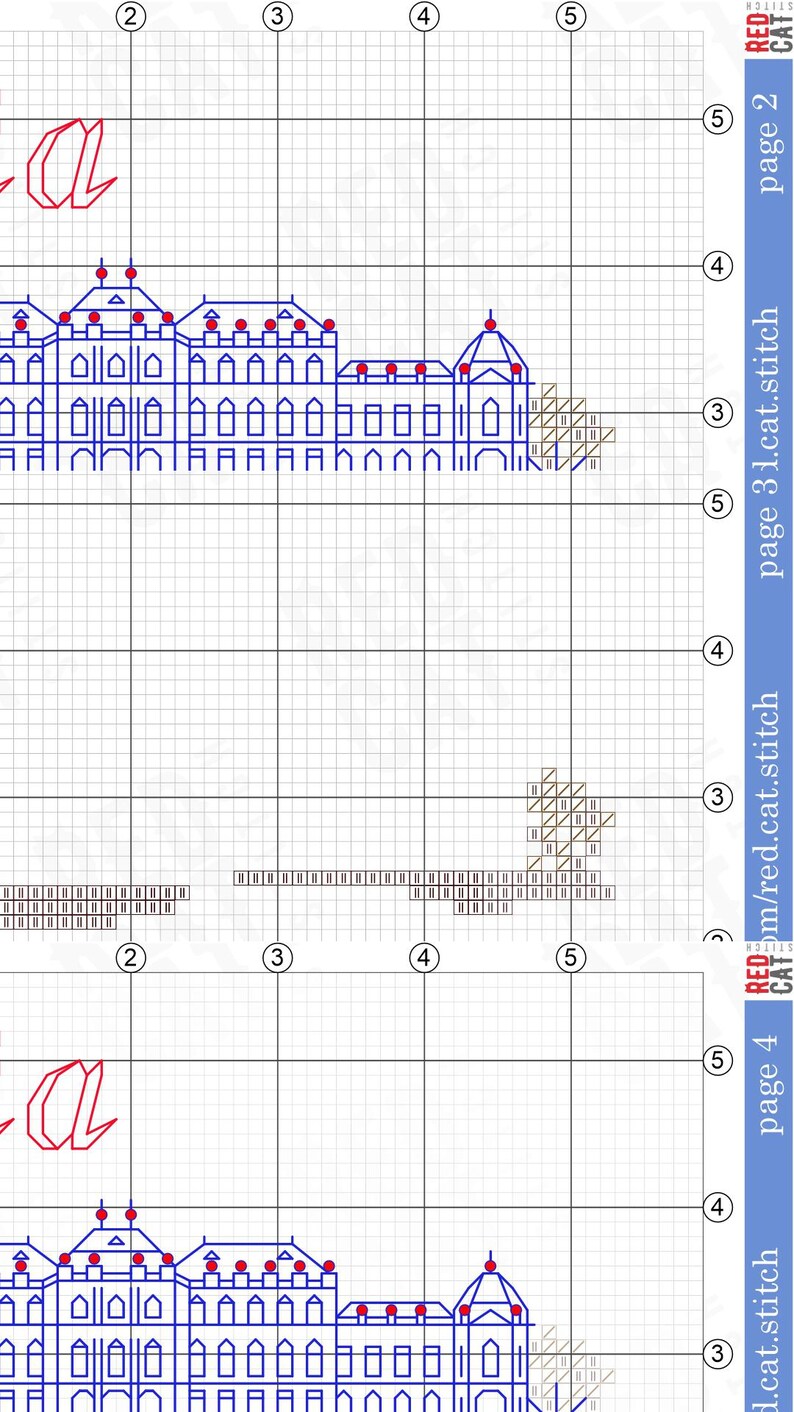 Austria Cross-stitch Pattern PDF DIY. Map as a National Flag ...