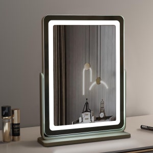 attrattiva Makeup Vanity Mirror with Lights - Large Lighted Mirror for Desk, Bedroom, Dressing Room Tabletop, Light Up Mirror