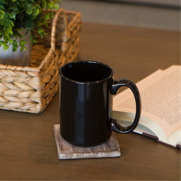 Black 11oz Mug - Sublimation Blank Black ceramic coffee mug 11 oz - Blank White 11 oz Ceramic mug - Gift For Him - Gifrt For Her