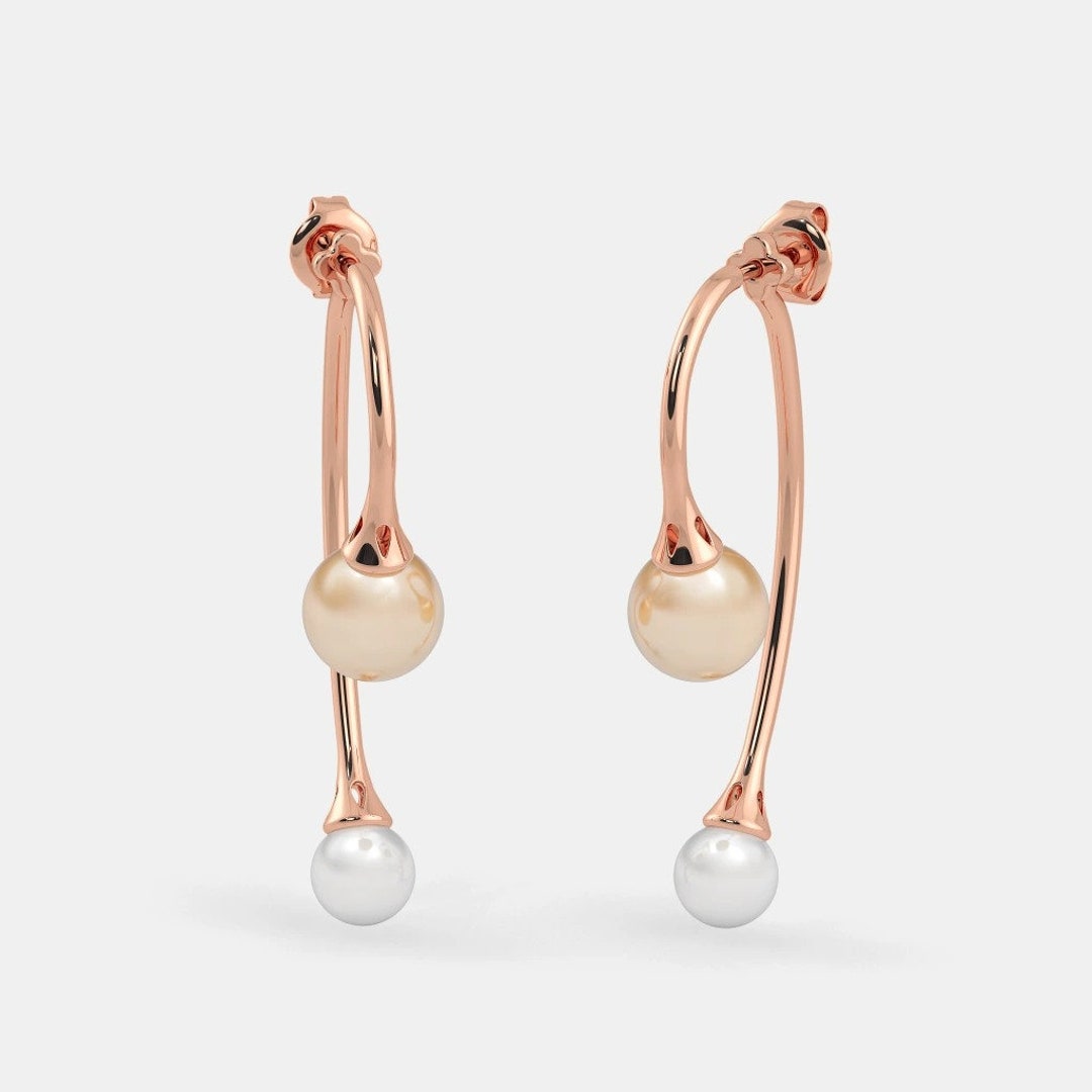 Mukta Earrings in Dusty Pink