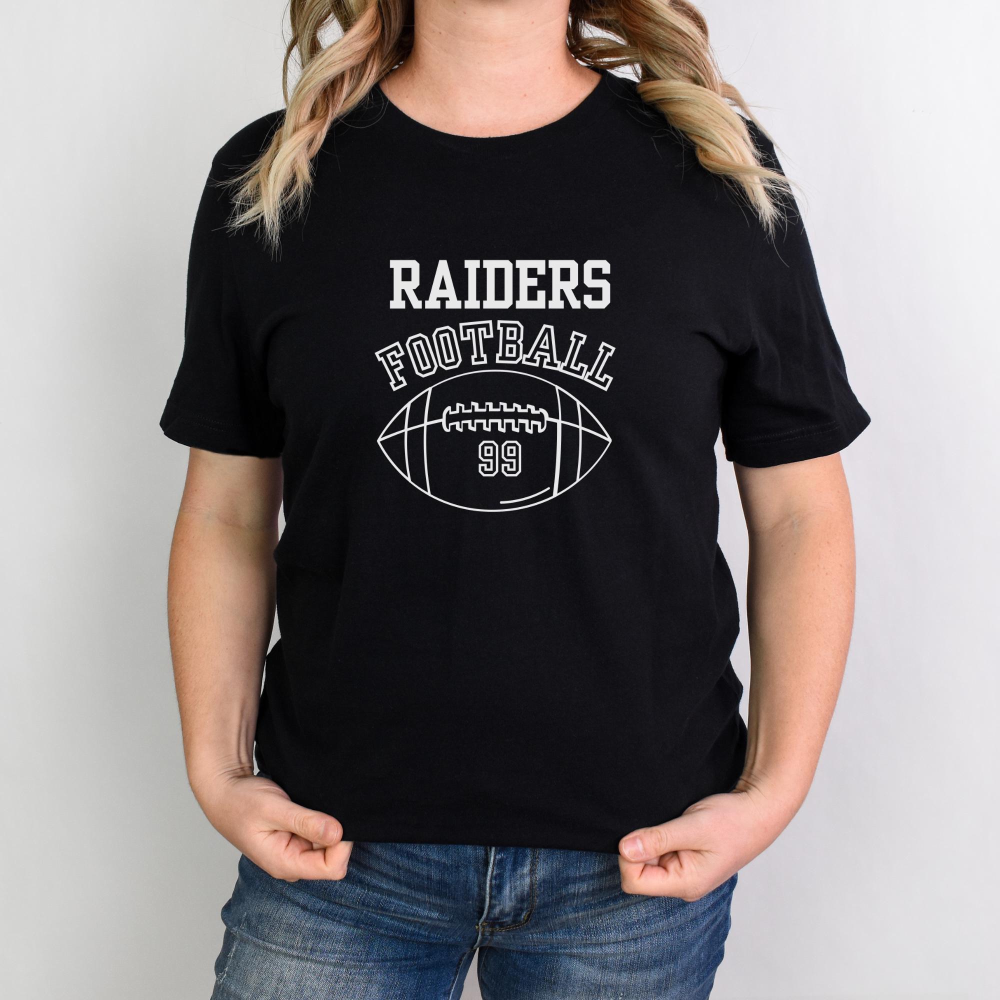 Personalized raiders t shirt on sale