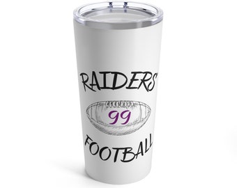 Custom College Merch 20 oz hot/cold tumbler, College Logo Cup, Custom Jersey Number, Personalized College Student Gift Grad, Tumbler 20oz
