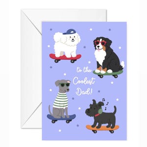 Zum coolsten Dad Dog Karte