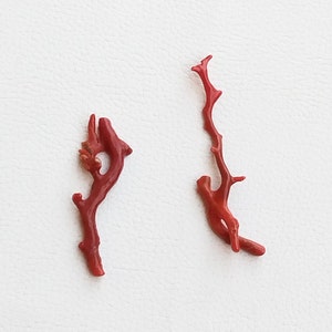 Beautiful Design 100% Natural Italian Red Coral Gemstone Loose Branch Polished AA+ Quality Coral Stick Smooth Gemstones 54x15--68x11 MM A347