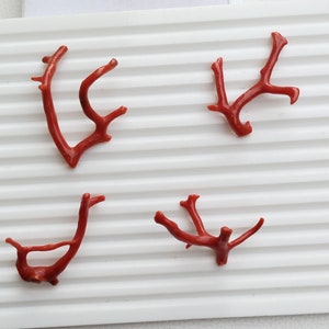 Natural Red Coral Tree !!! 100% Natural Italian ''Red'' Coral Stick Loose Branch Gemstone Coral Tree Polished Sticks Make For Jewelry.. A621