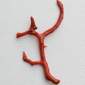 23.75 Carat Red Coral Branch !!!! 100% Natural Italian Red Coral Gemstone Loose Branch Polished AA+ Quality Coral Stick Smooth Gemstone A611