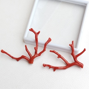 Superb Quality... Natural Red Italian Coral Stick Smooth Coral Loose Gemstone Red Coral Polished TREE, 51.40 Cts.. Coral Jewelry Stick  A556