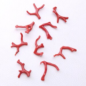 Ramo di corallo rosso italiano naturale, bastoncino di pietra preziosa lucidato, 58,10 ct