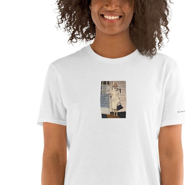 T-shirt unisexe avec peinture « Party Girl » de l’artiste Jeanne Rye
