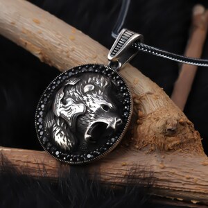 Mens bear best sale necklace