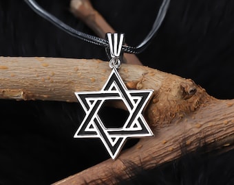 Sterling Silver Star of David Necklace: Jewish Pendant