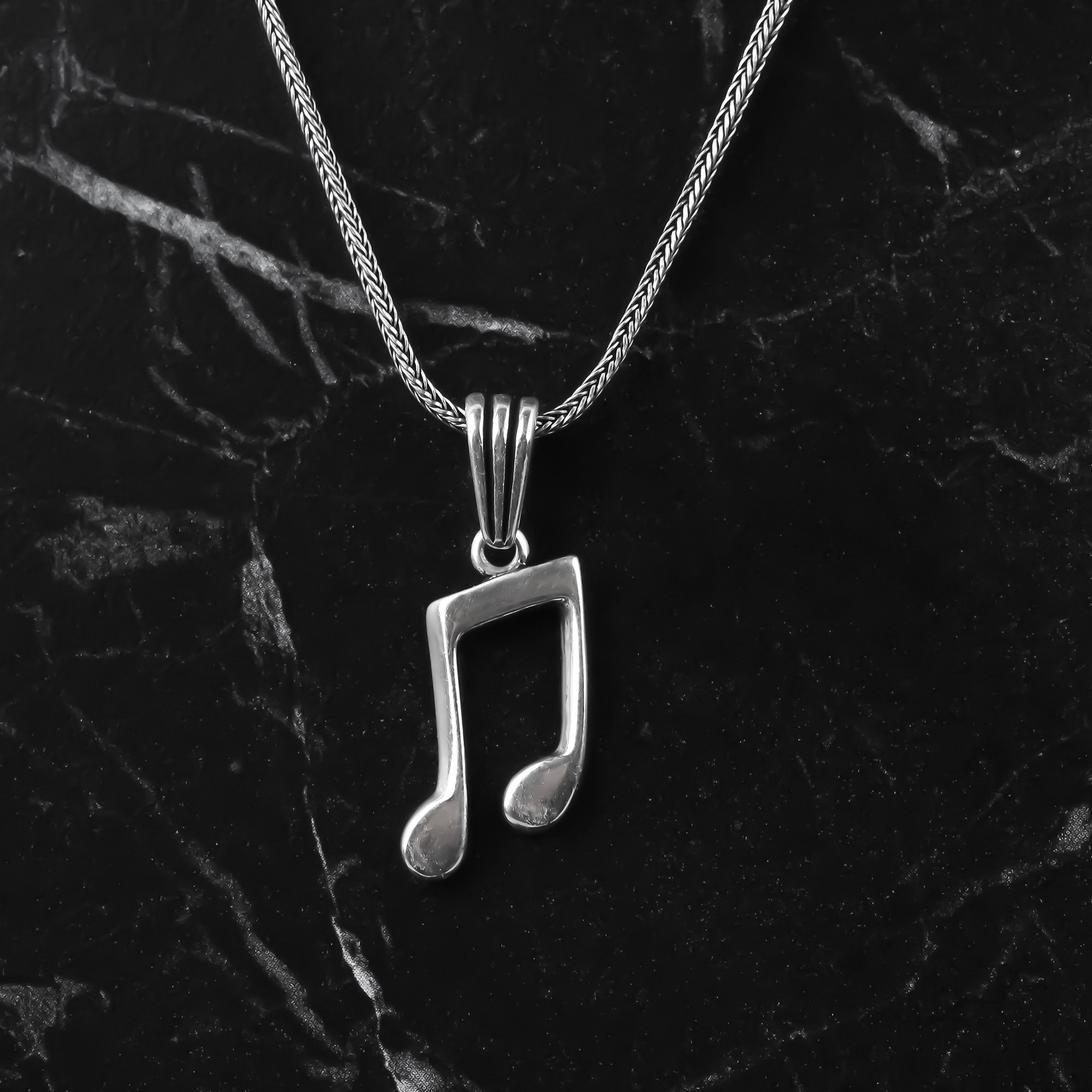 Music Notes Men Necklace Silver Note Jewelry Musician Gift Music Lover Necklace Treble Clef Pendant Music Charm Gift for Men Etsy