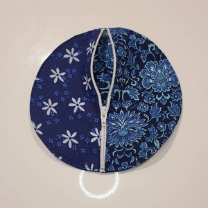 Round phone cord pouch