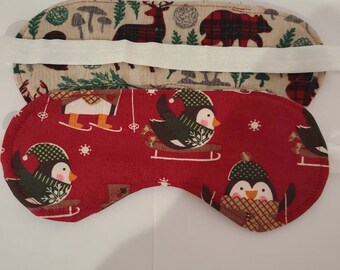 Sleep mask holiday print