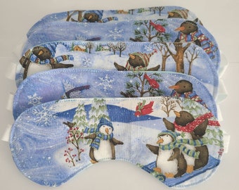 Sleep mask in winter print