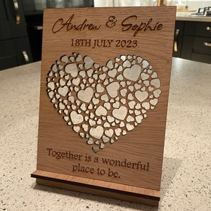 Personalised wedding gift, wedding Present, Wedding Sign, Wedding Plaque | Anniversary Gift or Anniversary Plaque / Custom Wedding Gift