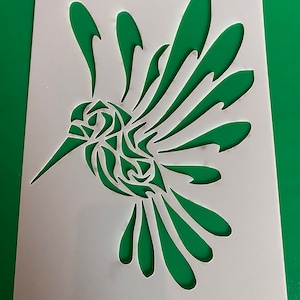 Kolibri Schablone - wiederverwendbar, waschbar, verschiedene Größen, hochwertige Mylar 250 micron.