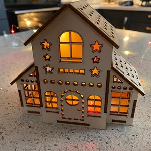 Weihnachtshaus | Weihnachtsdorf Haus Kit | Weihnachtsdorf | Weihnachtshaus | Weihnachtsdorf