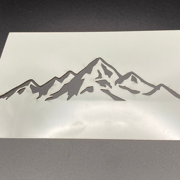 Mountain, Mylar Stencil, Airbrushing, Wall Art, Laser Cut, Painting, Craft, Hills, Mountains, Cake decoration