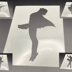 Mylar Stencil Kit for Girls&#39; Bedroom Decor: Dancer Silhouette, Airbrushing, and Painting
