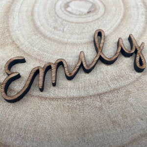 Wooden Place Names / Settings- Wedding Names - Wedding Reception - Natural Finish Wood - Guest Seating - Wedding Seating - Wedding