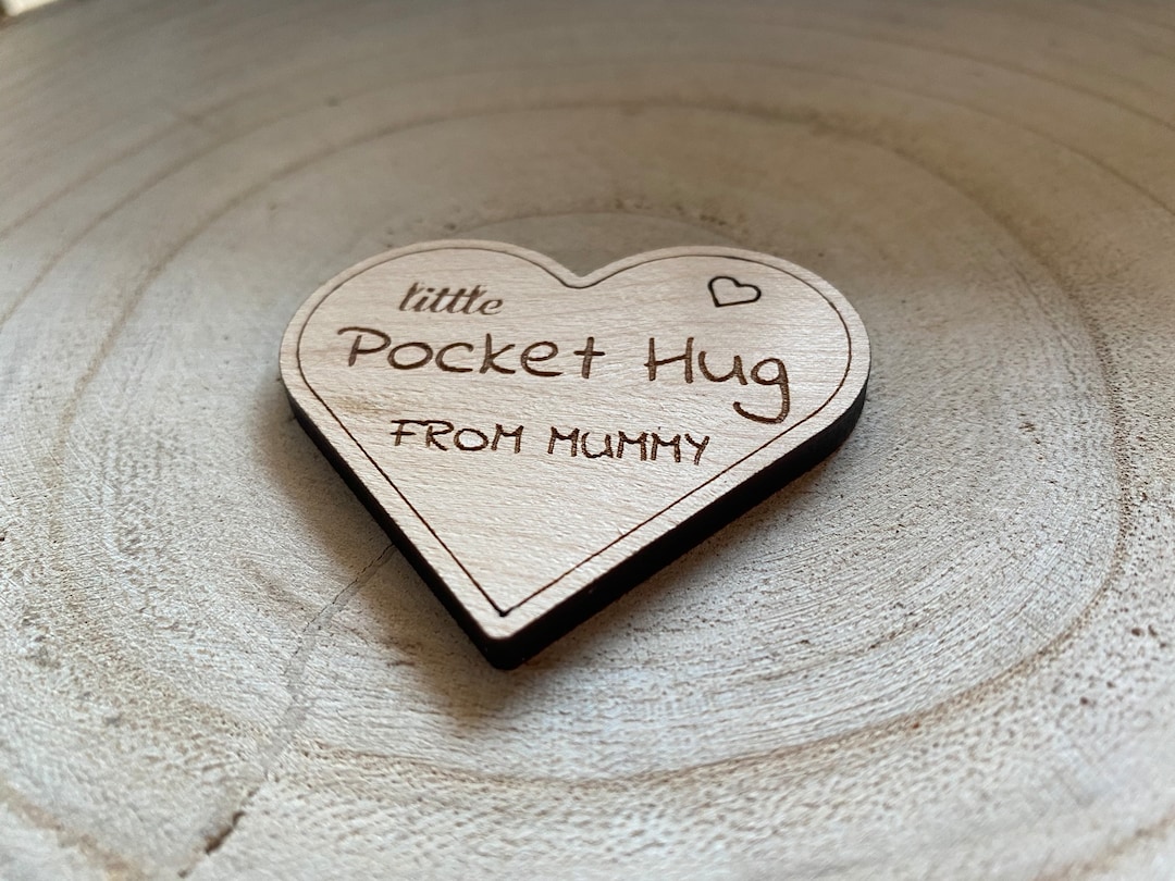 Little Pocket Hug From Mummy Token Change to Daddy Auntie Etsy