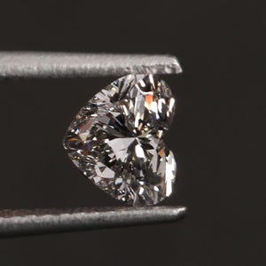 1.0 To 6.0 CT Heart Cut Lab Grown Loose Diamond / Heart Shape CVD Diamond For Jewelry / Hand Made Diamond For Gift / E-VVS2 Diamond For Ring