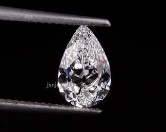 1-5 Carat Pear Old Mine Cut, Lab Grown Loose Diamond IGI Certified for Engagement Ring