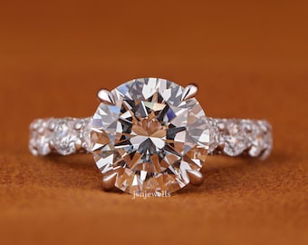 ANELLO MATRIMONIO FASCIA Diamante Naturale 0,22 Ct Oro Rosa 14k