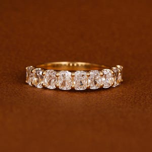 2,50 CTW Lab-gegroeide diamanten trouwring: halve eeuwigheid jubileumring