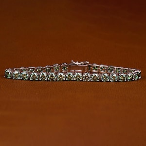 Real diamonds tennis bracelet, solid 18k solid gold, delicate bridal bracelet thin diamond bracelet for Women  Dainty Gift for Women and Men