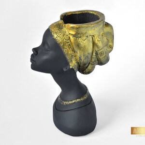 Statue Flower Vase, Goddess Face Planter