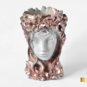 Head Face Flower Vase, Aesthetic Room Decor, Arwen Head Planter, Office & Home Decoration, Succulent Pot, Bust Statue Pot, Housewarming Gift