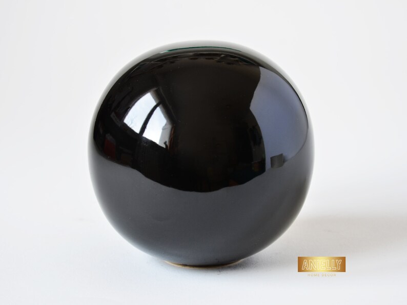 Black Ceramic Sphere