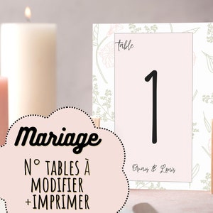 Cute Table Numbers Wedding and Party Celebration Table Plan A5 Wedding Guests Seats Printable Customizable Editable