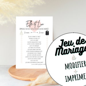 Wedding Games: Her and Him Game, Her and Him Wedding Game, Wedding Animation, Editable Wedding Game; Party Games Template; Party material