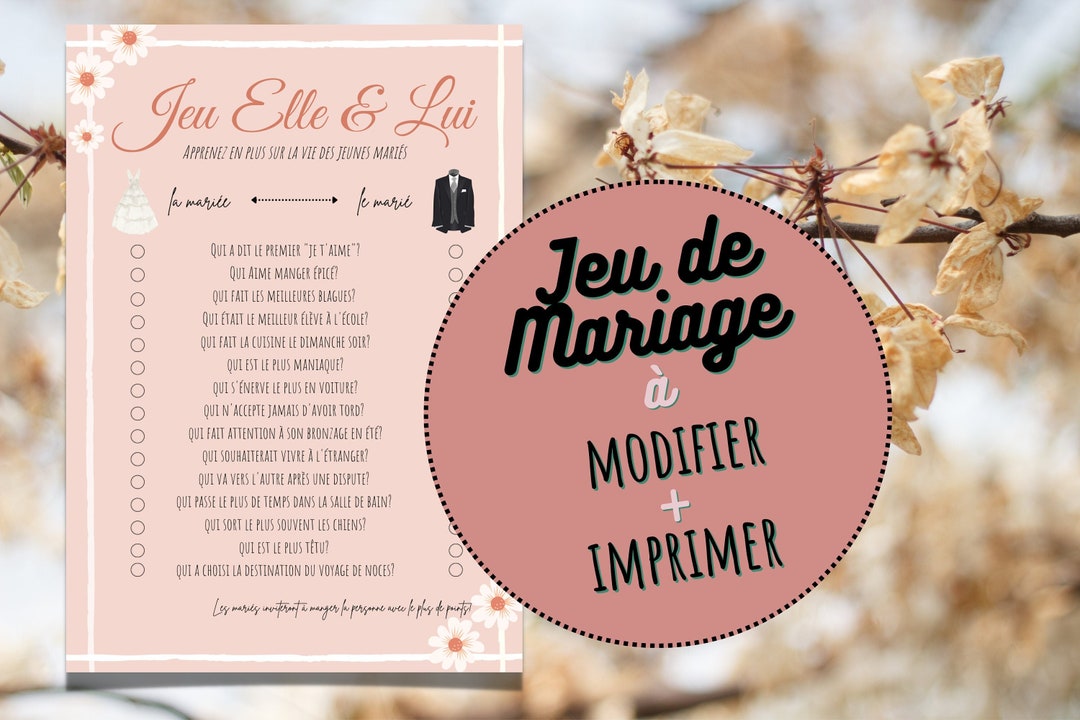 Jeux de Mariage: Jeu Elle et Lui,Jeu de Mariage Elle et Lui,Animation