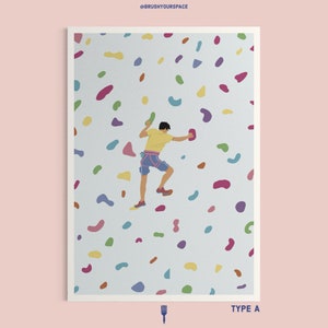 Climbing Lover 1 | Print | Gift for climbers