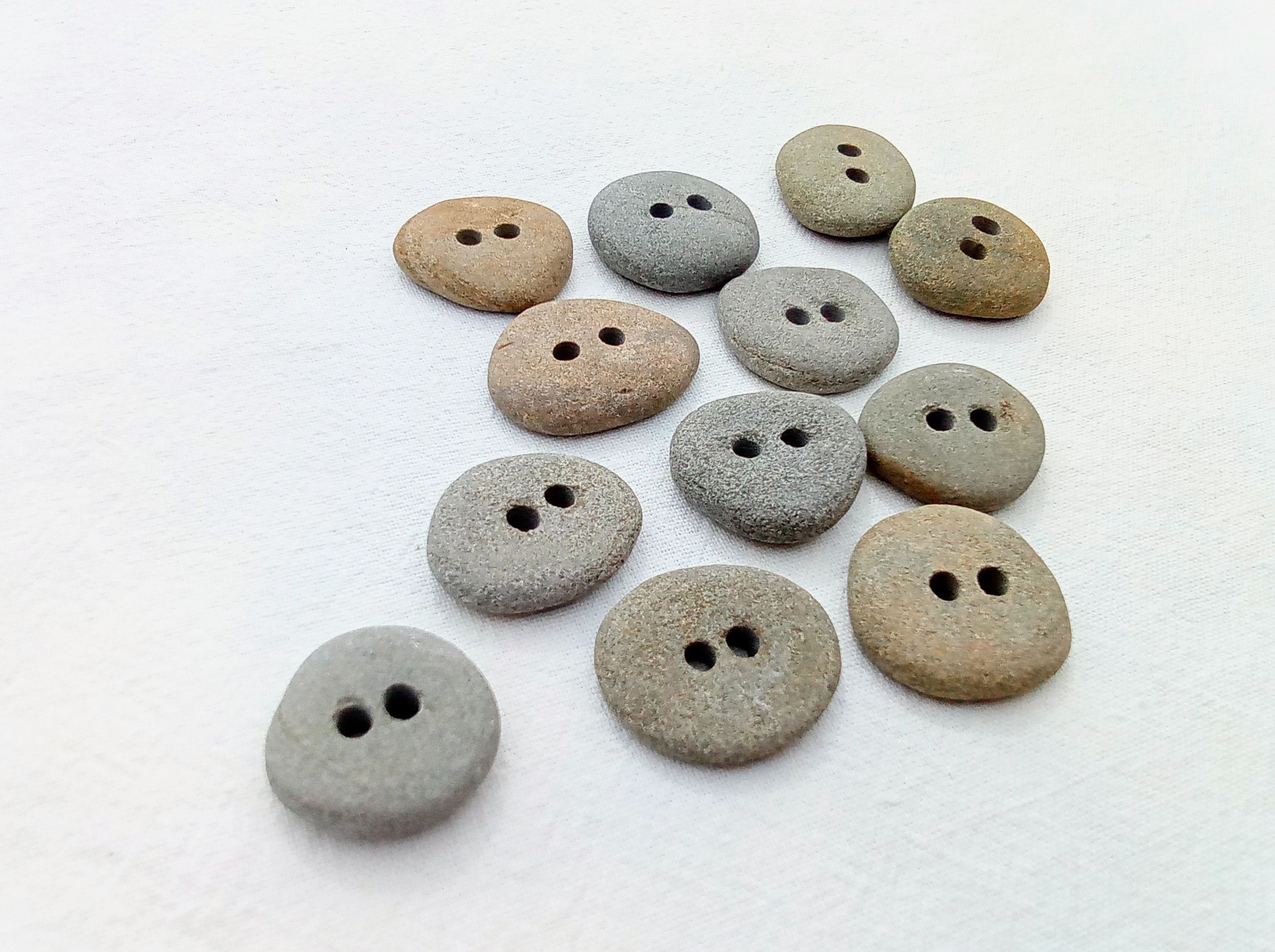 Rectangular Stone Button Natural Stone Buttons. 20 Mm (0.78