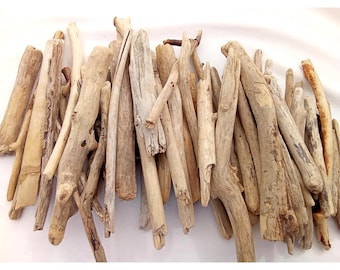 Driftwood Sticks 120-240 mm (4.7-9.4&quot;&quot;) Lot Bullk. Wall Art Lamps Hanging Macrame Flow Wood Home Decor. Medium Size Beach Wood. DIY crafts.