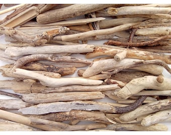 Driftwood sticks. Craft supply. Beach home decor. Medium size beach wood. 120-180 mm (4.72&quot; - 7.08&quot;) 50+ pcs. Lot. Bulk.
